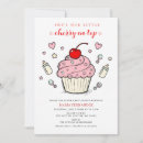 Search for cupcake baby shower invitations Pink