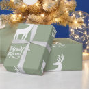 Search for christmas deer wrapping paper White
