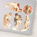 Search for spring season stickers Alphonse mucha