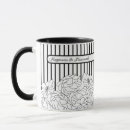 Search for stripes and flowers mugs Black and white