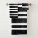 Search for black and white striped bath towels Simple
