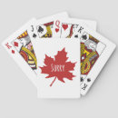 Recherche de drapeau rouge jeux de cartes Canada