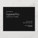 Search for black and white engagement party invitations Contemporary