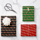 Search for wiener dog christmas wrapping paper Xmas