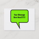 Search for comics business cards Speech