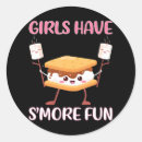 Search for funny smores stickers Camping