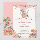 Search for pretty chic brunch invitations High tea garden blooms