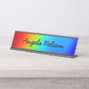 Search for rainbow name plates Ombre