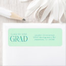 Search for pastel green return address labels Modern typography