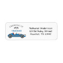 Search for auto racing return address labels Blue