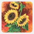 Search for painted sunflower stickers Yellow