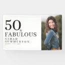 Search for 50th birthday banners Unique