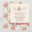 Search for blue and coral wedding invitations Ivory