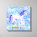 Search for purple unicorn canvas prints Blue