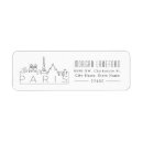 Search for paris france return address labels City