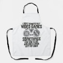 Search for funny video game aprons Gaming