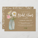 Search for kraft paper bridal shower invitations Mason jar