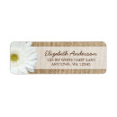 Search for gerbera daisy wedding return address labels Rustic