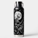 Search for music water bottles Black and white