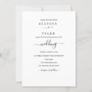 Search for cursive wedding invitations Black