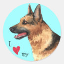 Search for i love german stickers German shepherd dog