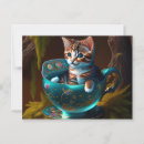 Recherche de chat bleu cartes postales Mignon