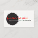 Search for drummer business cards Cool