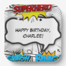 Search for modern art plates Superhero