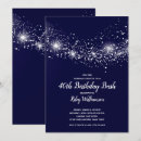 Search for night sky birthday invitations Navy blue