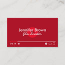 Search for movie business cards Video editor