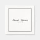 Search for minimalist wedding napkins Stylish