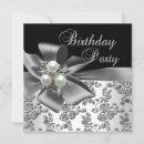 Search for white damask invitations Pearl
