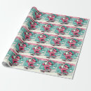 Search for father christmas wrap wrapping paper Retro
