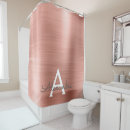 Search for modern rose gold shower curtains Blush pink