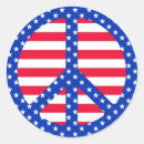 Search for red peace symbol stickers White