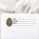 Search for decorated egg return address labels Easter