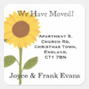 Search for new place stickers Change of address
