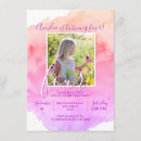 Search for girls 4th birthday invitations Purple