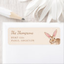 Search for happy easter bunny return address labels Rabbit