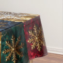 Search for gold and red christmas tablecloths Green