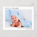 Search for love thank postcards Baby shower thank you