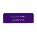 Search for violet return address labels Simple