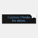 Search for funny alien bumper stickers Humour