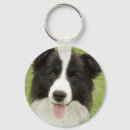 Search for border collie keychains Black and white dog