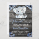 Search for navy blue elephant baby shower invitations Watercolor
