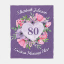 Search for 80th birthday blankets For her
