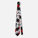 Search for red and white pattern ties Animals