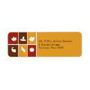 Search for thanksgiving turkey return address labels Corn