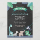 Search for modern safari baby shower invitations Elephant