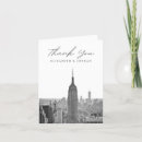 Search for new york city thank you cards Black and white